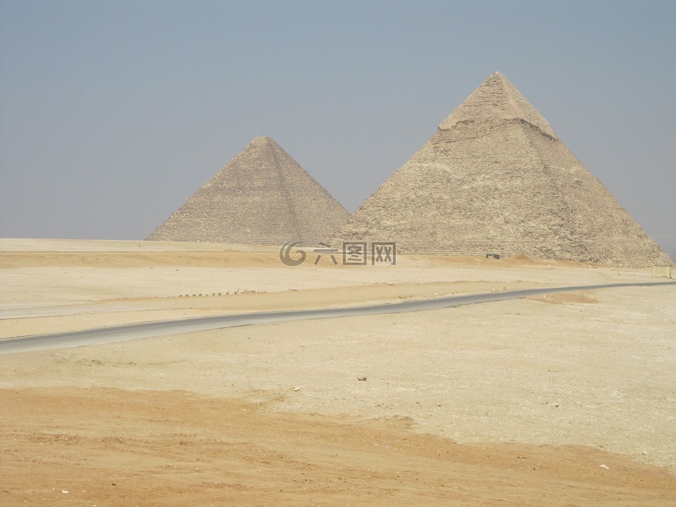 金字塔,埃及,沙漠