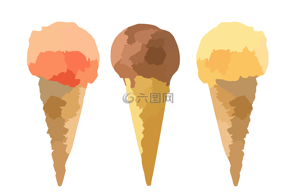 冰淇淋,甜点,香草
