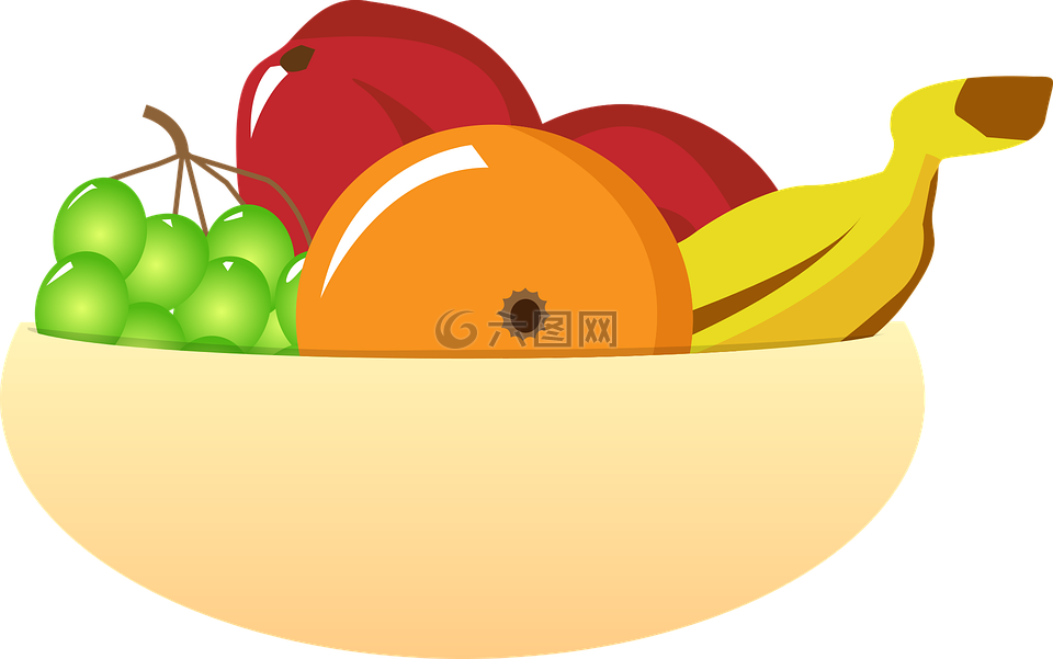 水果盘,水果,食品