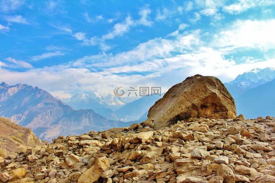 山,石,景观