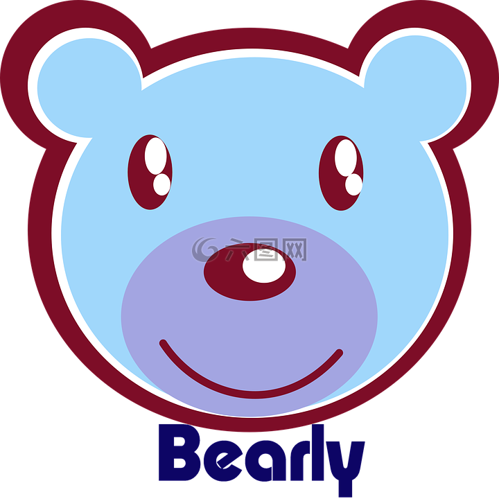 北极熊熊蓝色