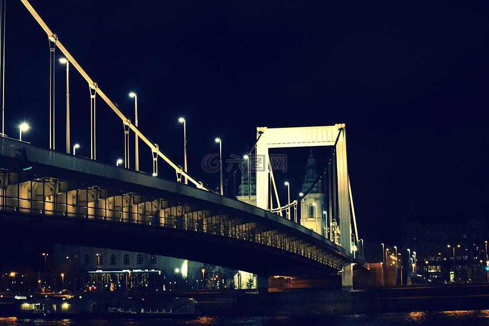布达佩斯,桥,伊丽莎白桥