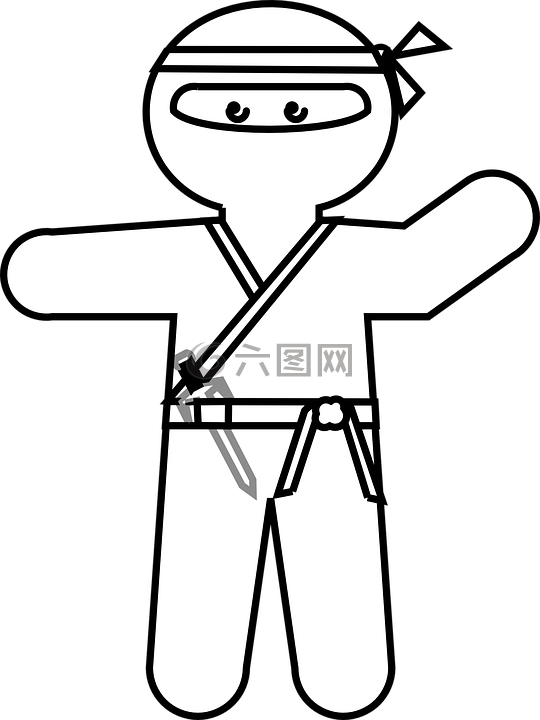 忍者 日本 卡通高清图库素材免费下载 图片编号 六图网