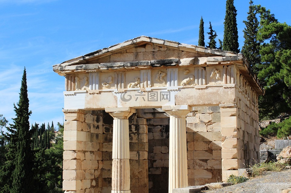 雅典的城市中，财政部,达尔菲,希腊的古董的宝库