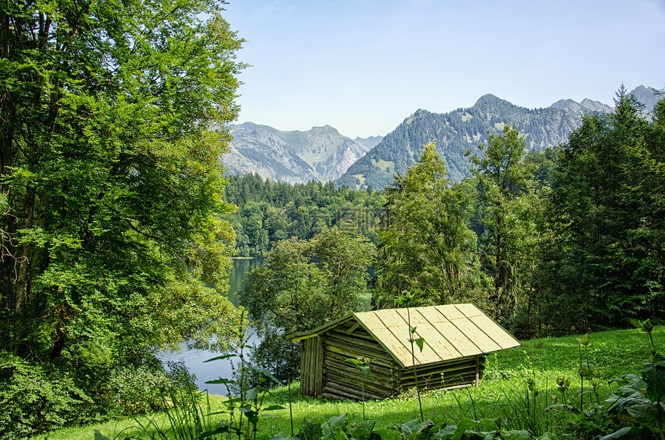 阿尔高,oberstdorf,湖