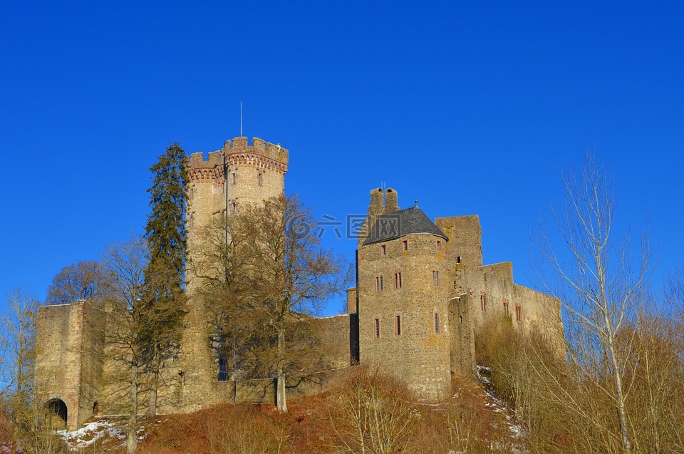 kasselburg,城堡,骑士的城堡