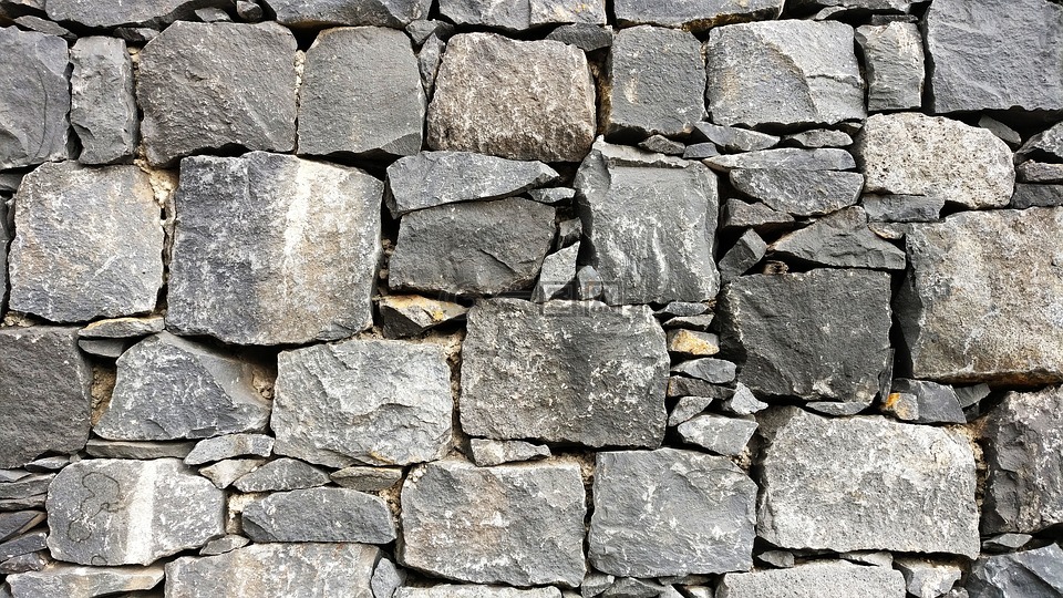 石,墙,灰色