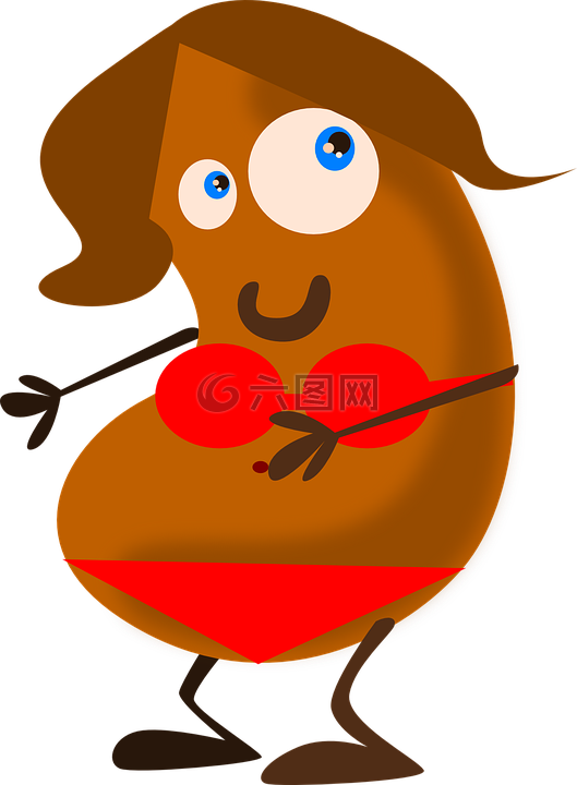 豆,女性,比基尼