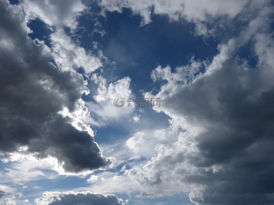 乌云密布的天空,云,性质