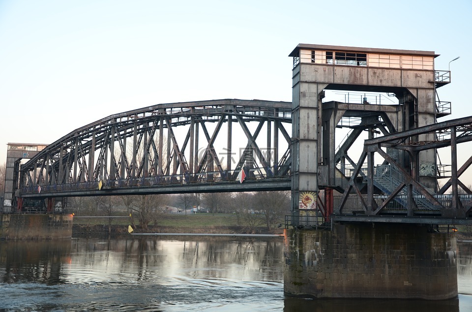 hubbrücke,马格德堡,铁路桥梁