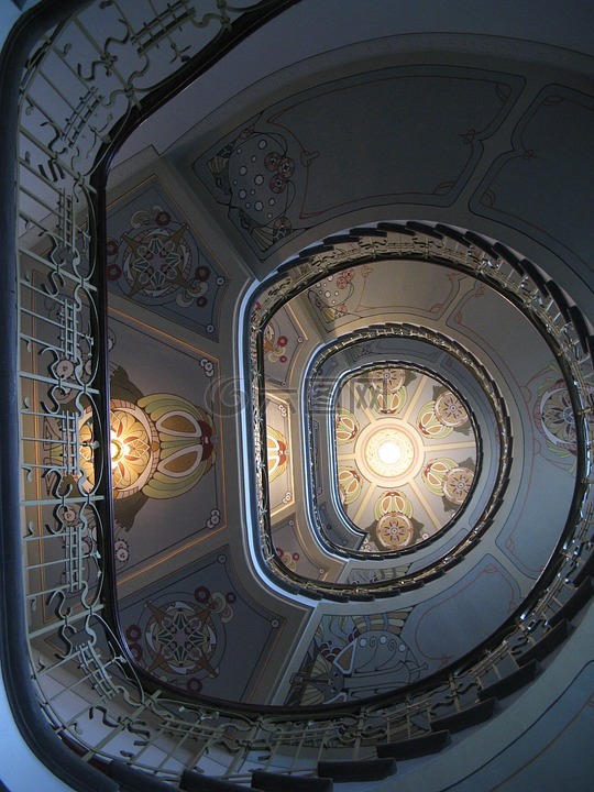 楼梯,里加,拉托维亚