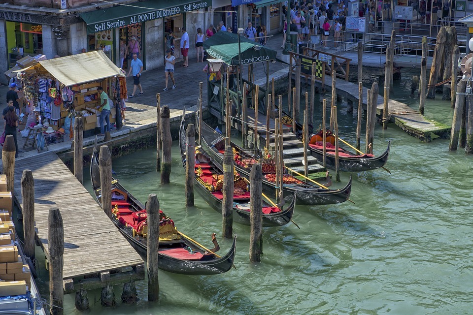 吊船,威尼斯,水