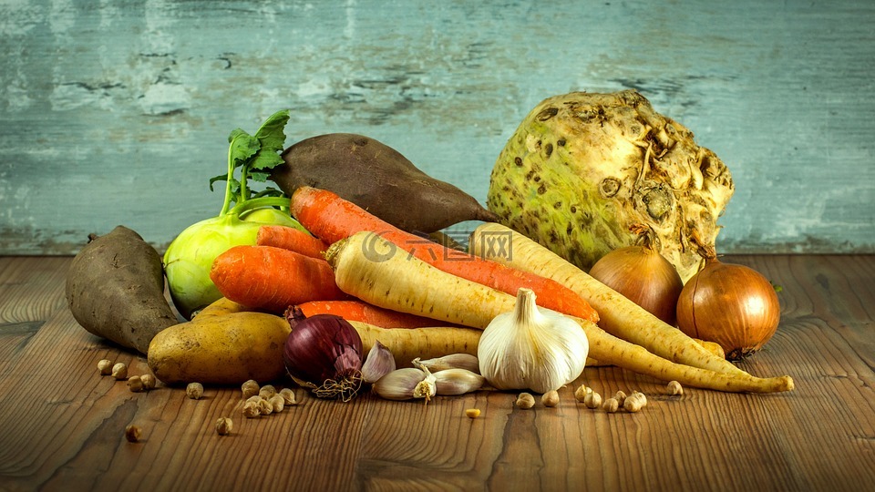 蔬菜,胡萝卜,香菜
