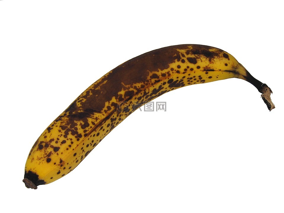 香蕉,成熟,斑