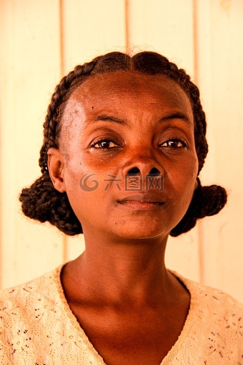 女子,马达加斯加,非洲