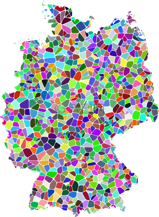 共和国,德国,地图