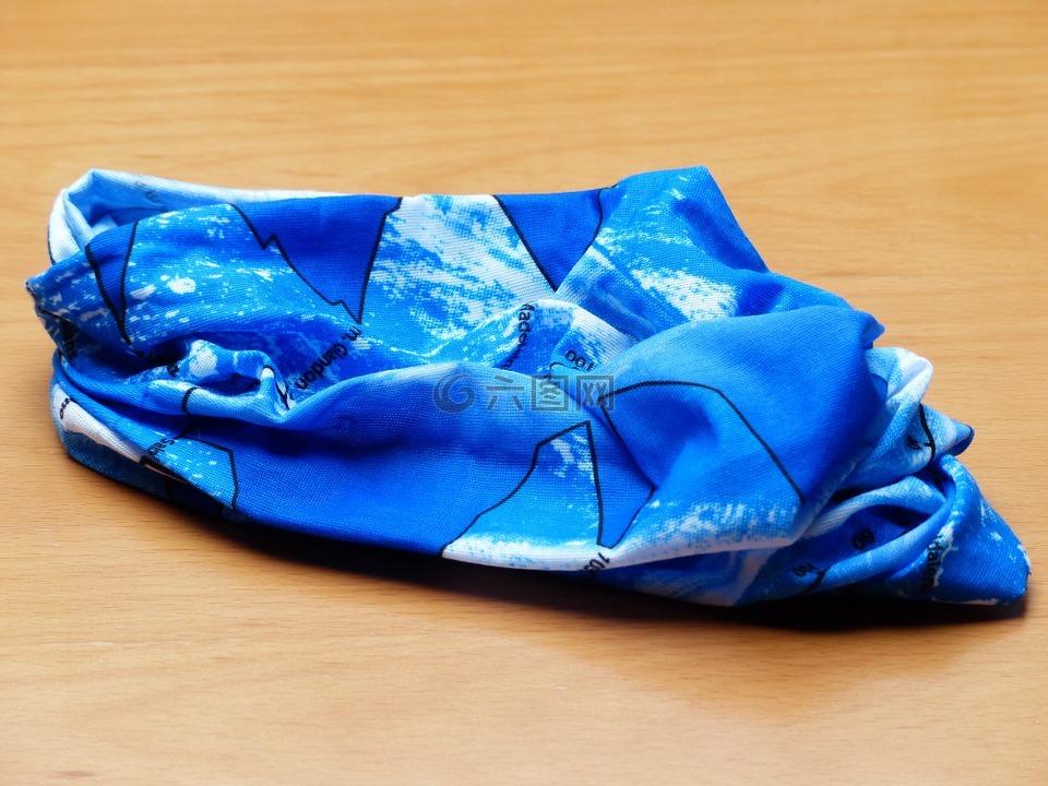 围巾,蓝色,丰富多彩