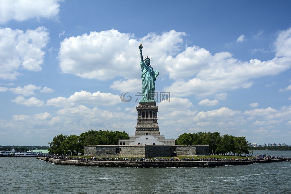 自由女神像,自由岛,纽约港