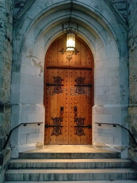 教堂门,门,入口