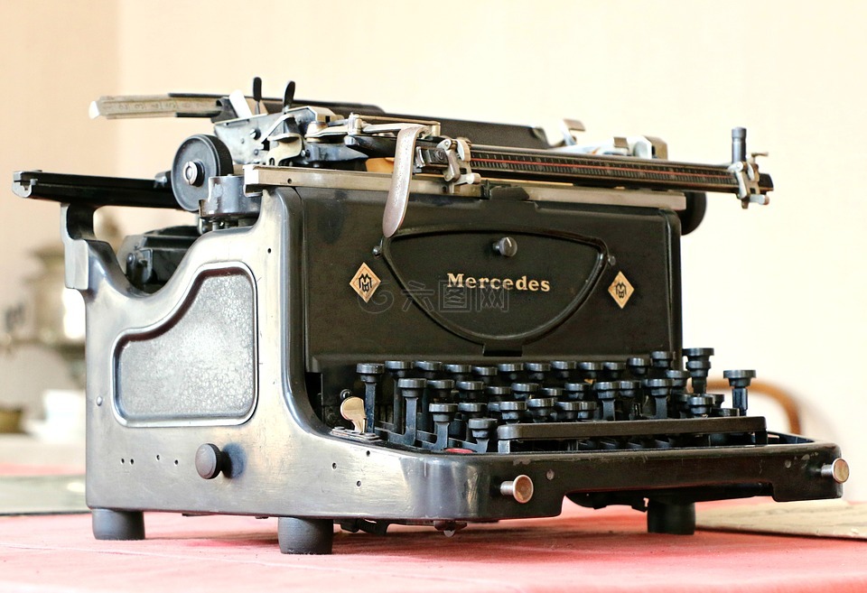 奔驰,打字机,古董