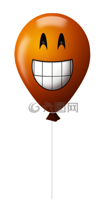 图释,气球,微笑