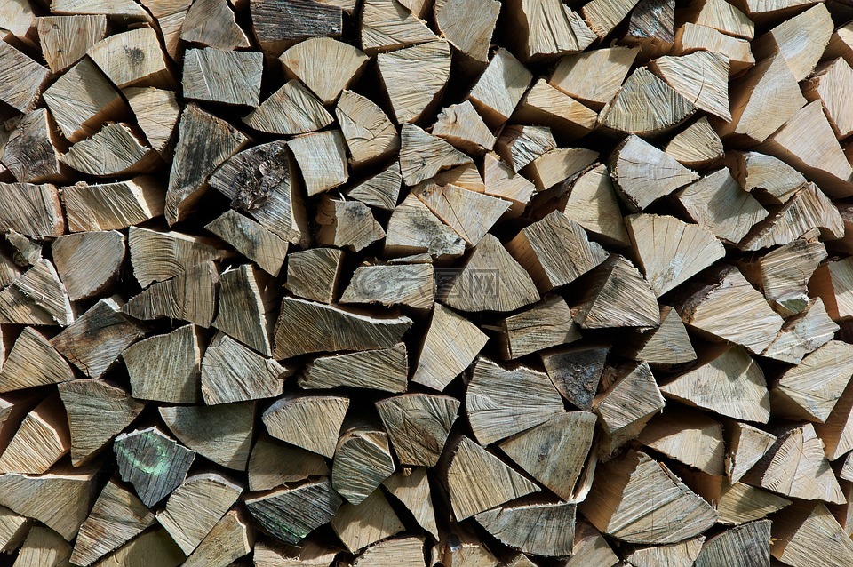 木材,烧伤,堆叠