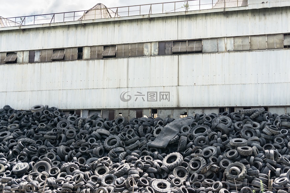工厂,轮胎,垃圾回收