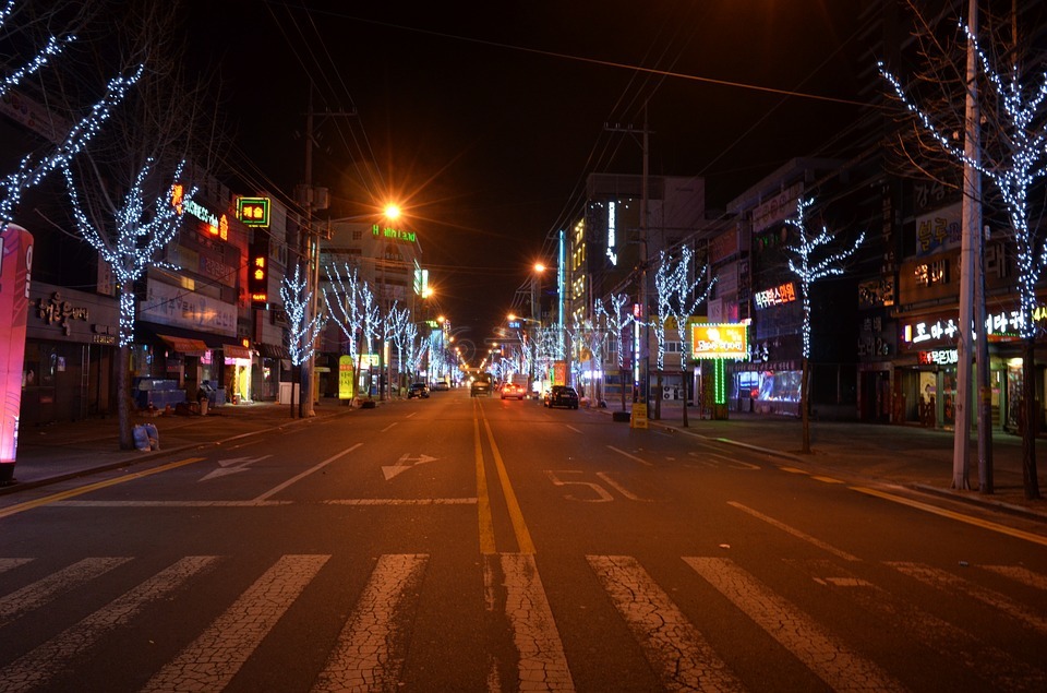 夜景,夜生活,韩国之夜