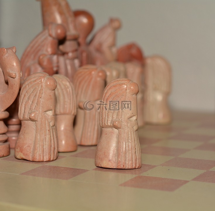 棋盘上的棋子,石,国际象棋游戏