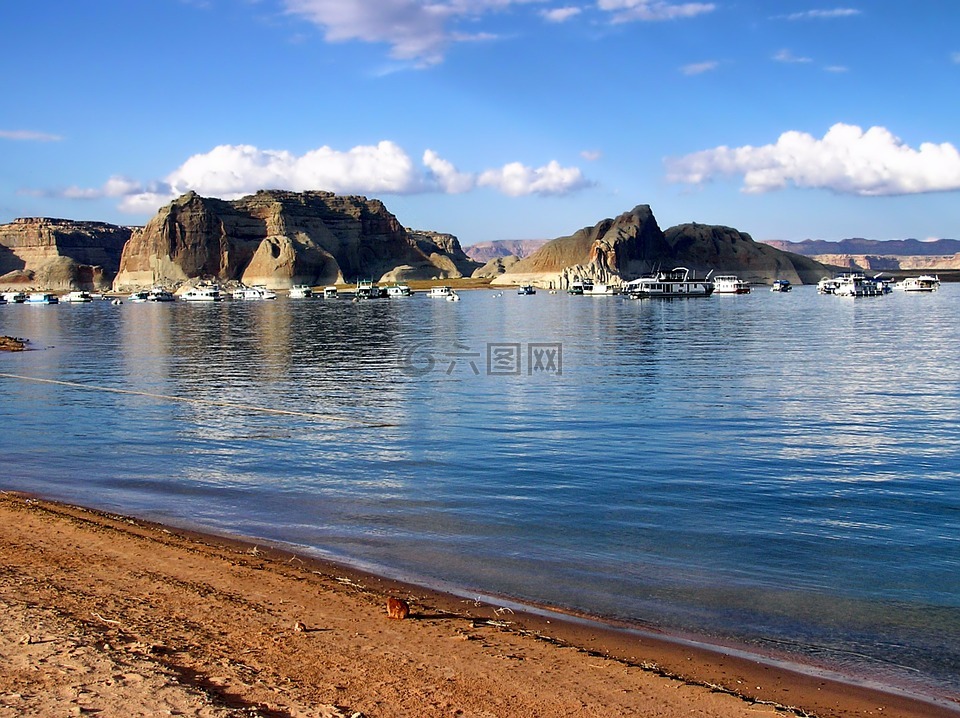格伦峡谷,犹他州,山