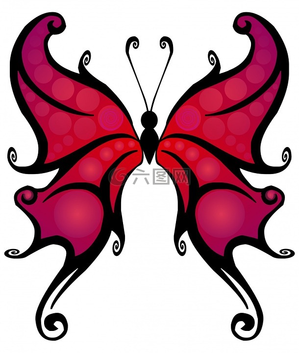 蝴蝶,渐变,多彩高清图库素材免费下载(图片编号:6636097)-六图网