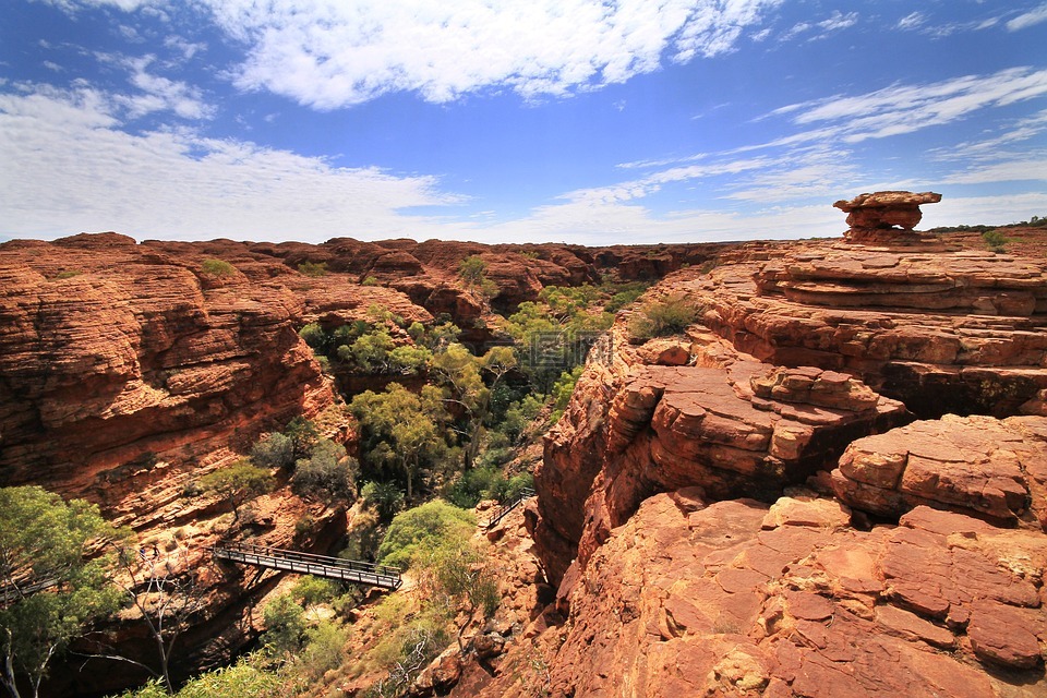 国王峡谷,徒步旅行,澳大利亚