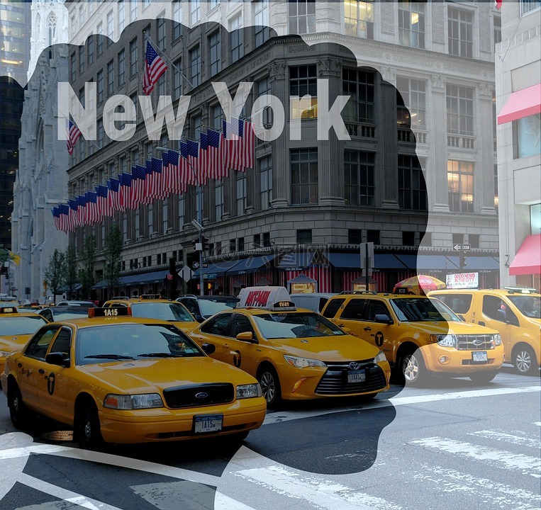 纽约,曼哈顿,出租车