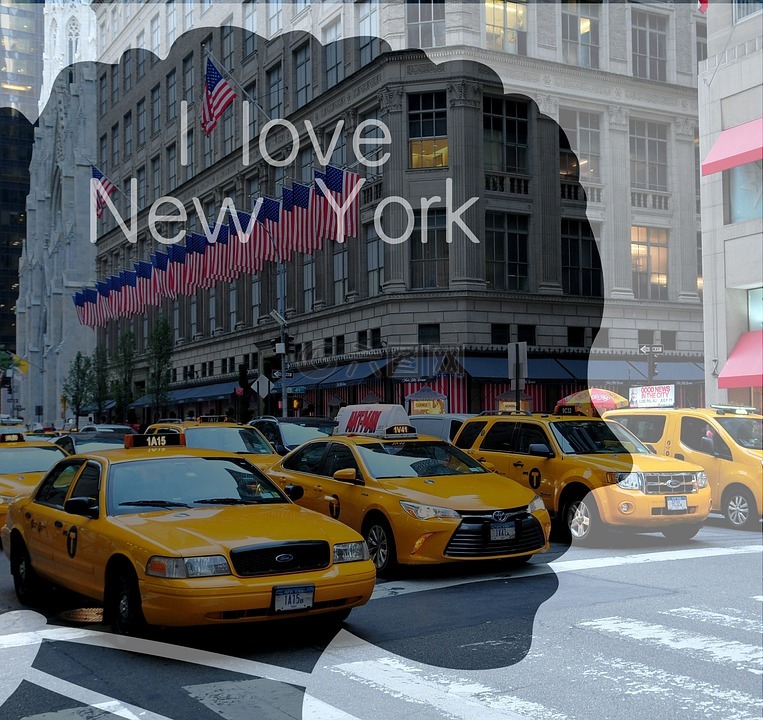 纽约,曼哈顿,出租车