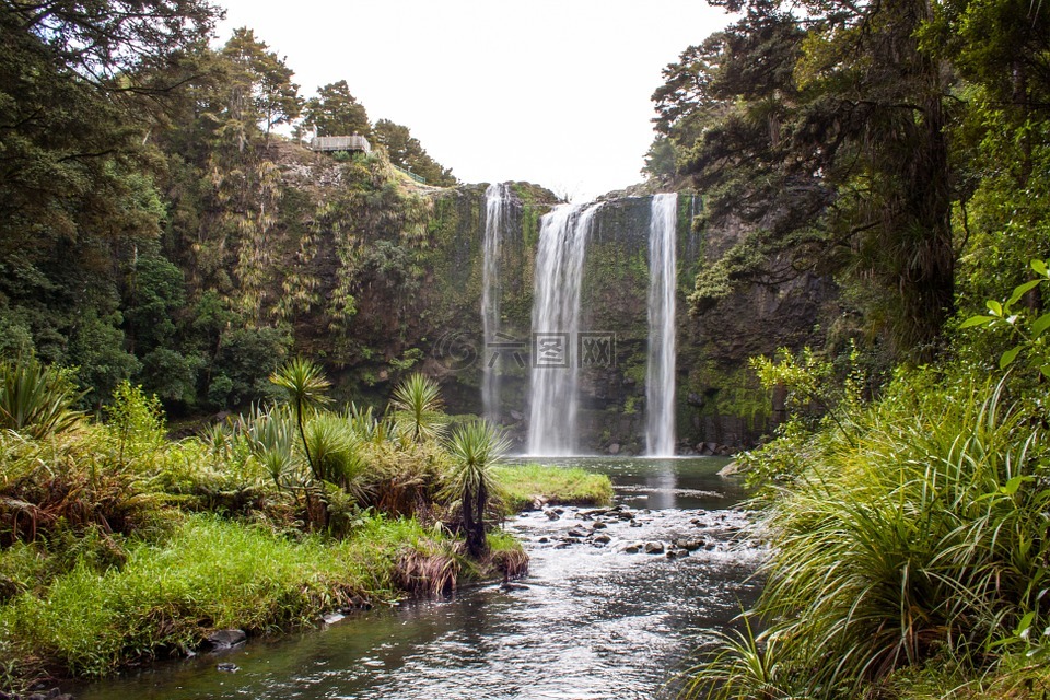 新西兰,瀑布,璜