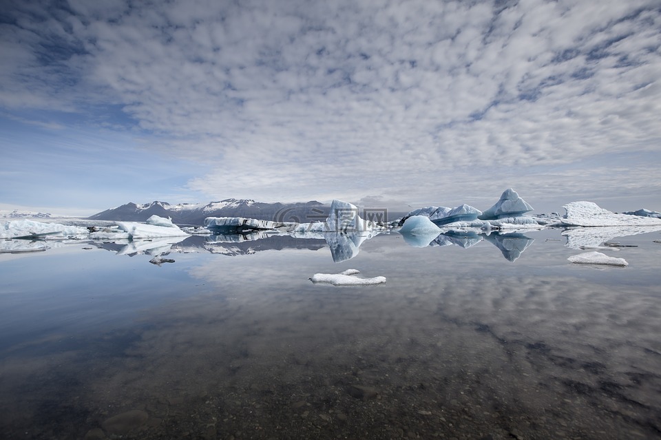 冰岛,冰川,冰山一角
