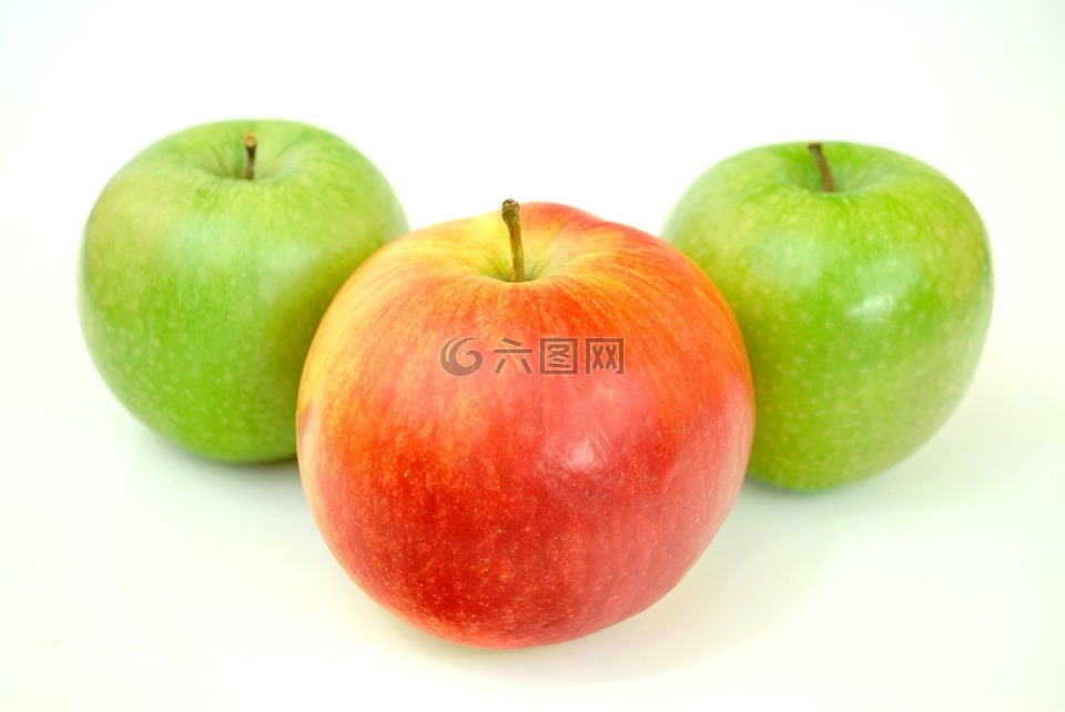 好苹果,绿色,吃得健康