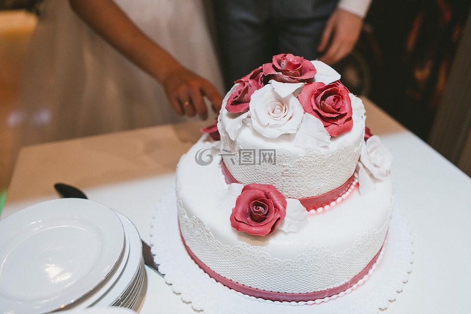 蛋糕,美味,婚礼
