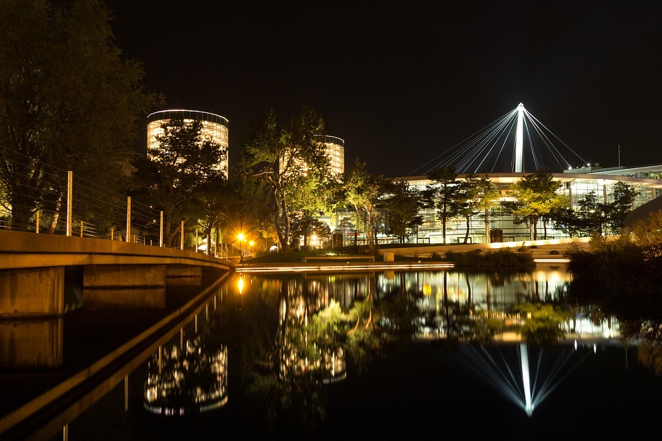 夜间照片,夜,水