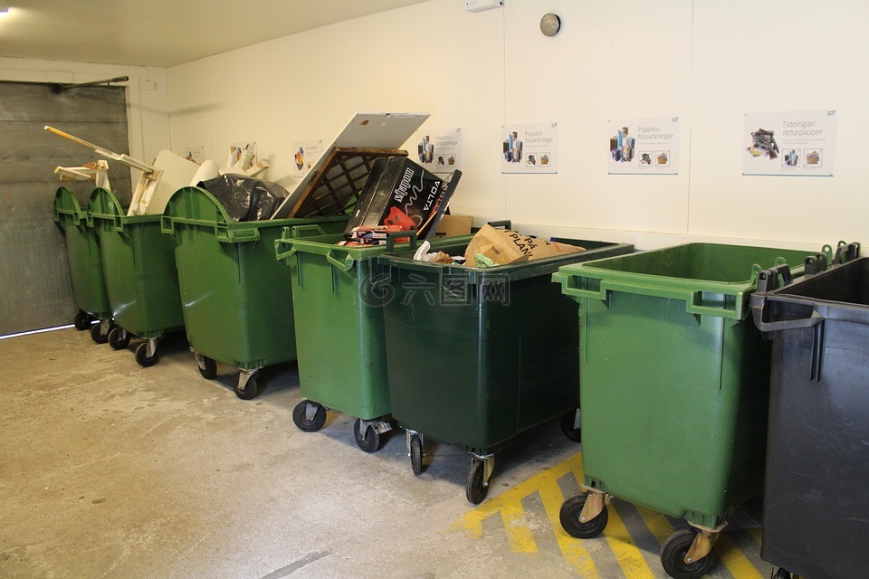 回收,生态小屋,废物和回收