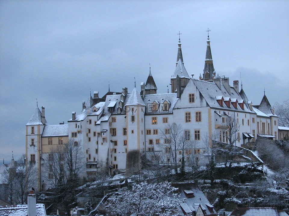 瑞士,城堡,房地产