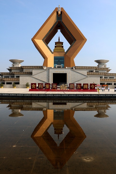 中國,建築,寺院