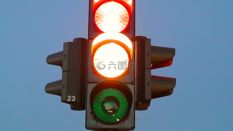 红绿灯,道路交通灯,信号灯
