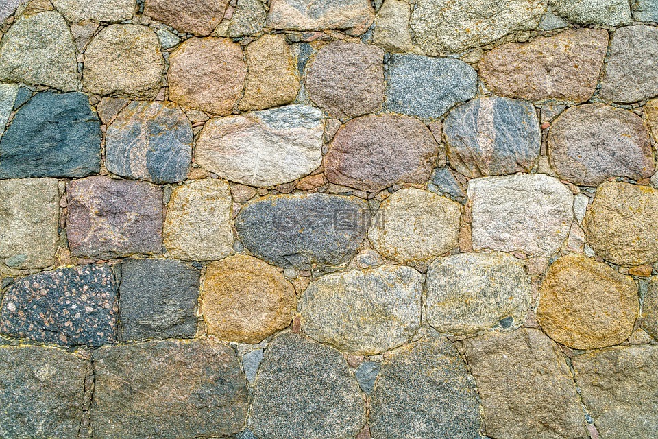 凿过的石头,天然石材,石材墙