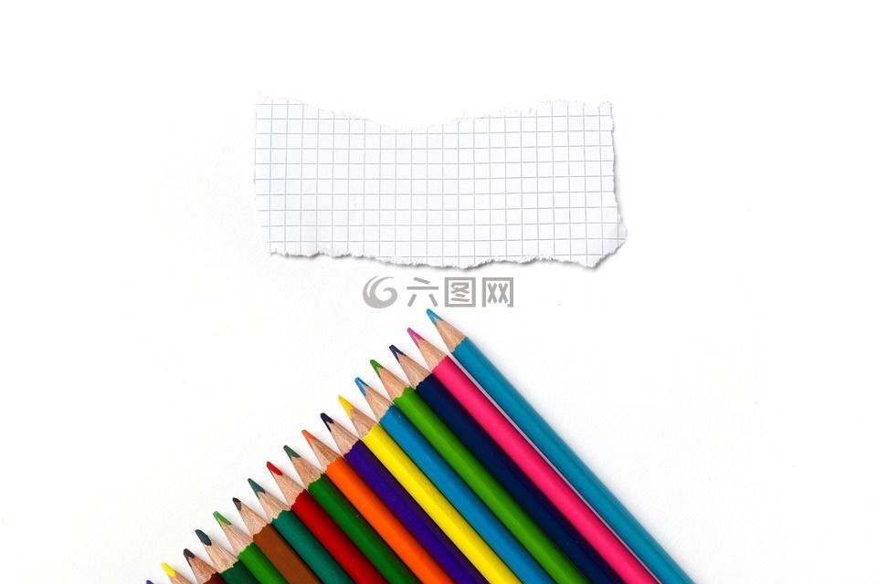 回校,铅笔,彩虹