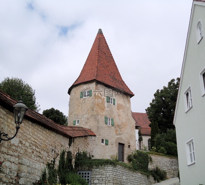 雷丁,altmühltal酒店,中世纪