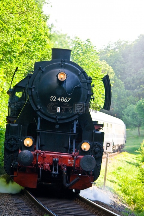 蒸汽引擎,历史,火车