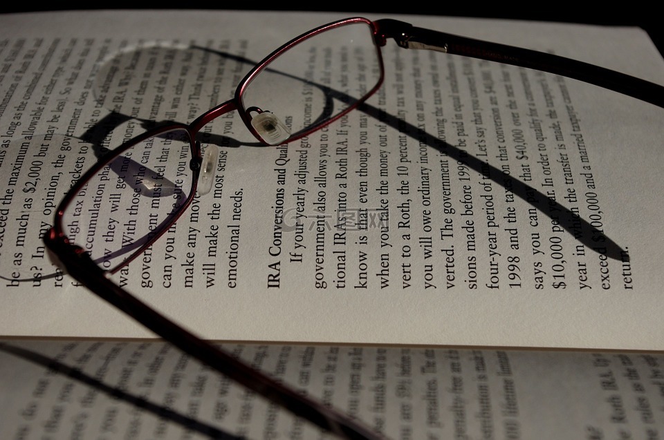 阅读,眼镜,读