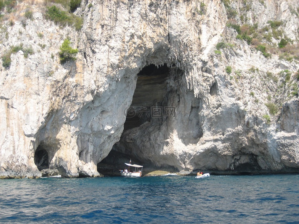 卡普里岛,意大利,蓝洞
