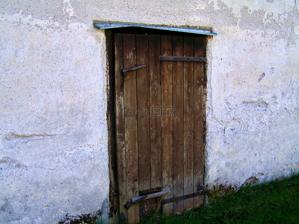 门,古,木材